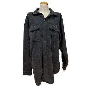 The North Face Gray Fleece Button Down Button Up Men’s Shirt XL